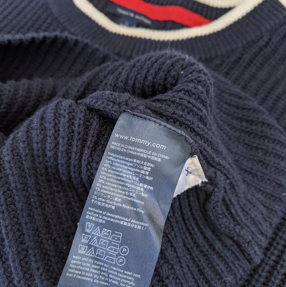 TOMMY HILFIGER Bell Sleeve Sweater, M - Picture 3 of 4
